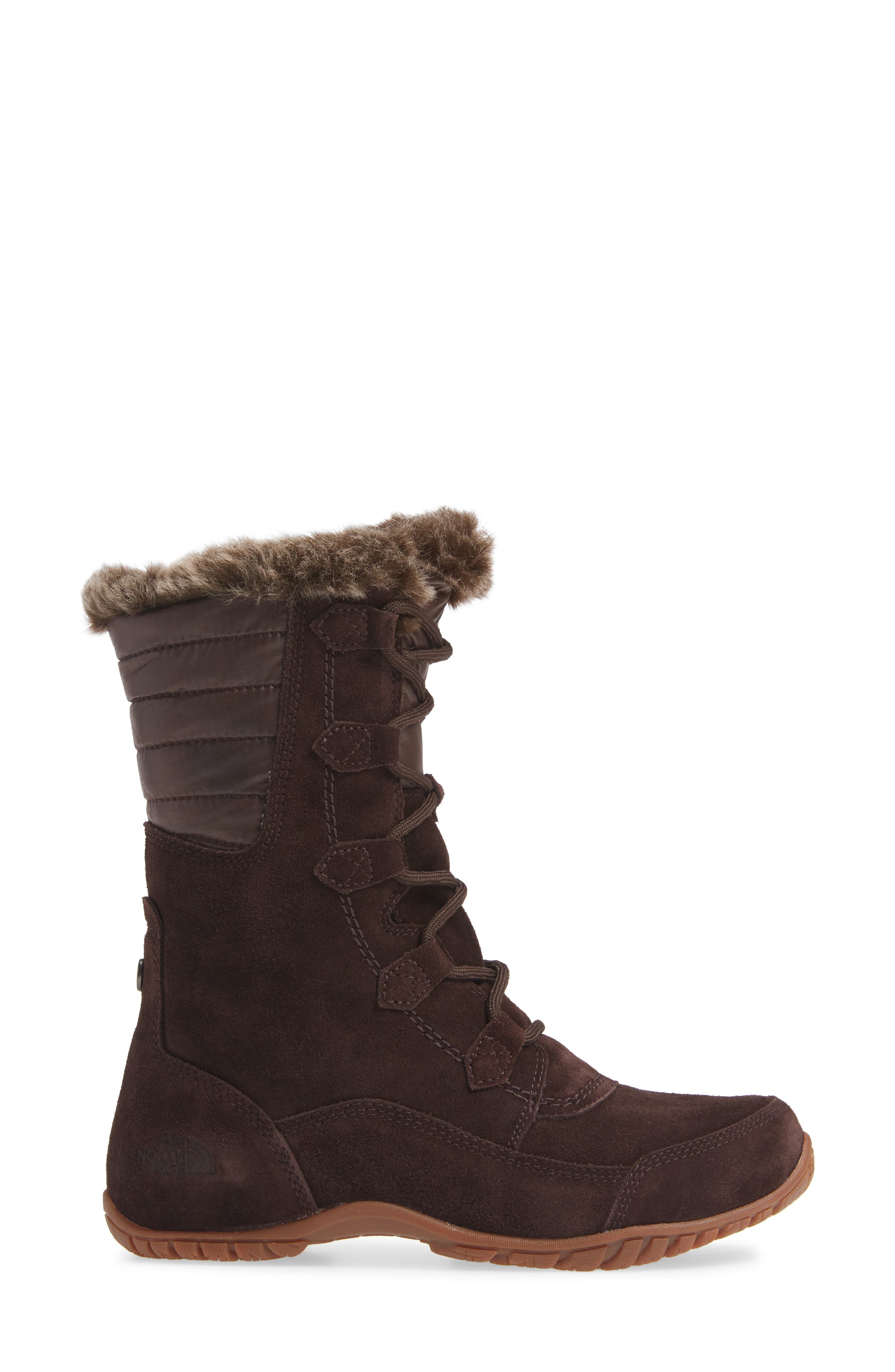 The North Face Nuptse Purna II Waterproof PrimaLoft<sup>®</sup> Silver Eco Insulated Winter Boot, Alternate, color, 