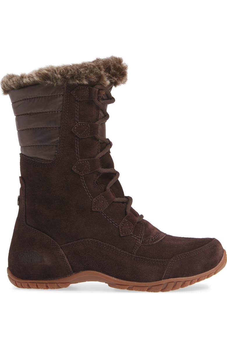 The North Face Nuptse Purna II Waterproof PrimaLoft<sup>®</sup> Silver Eco Insulated Winter Boot, Alternate, color,