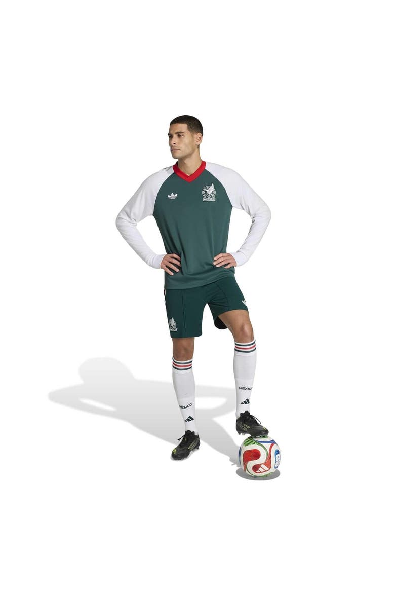 Men's adidas Green Mexico National Team 2026 Long Sleeve Pre-Match Top, Alternate, color, Green