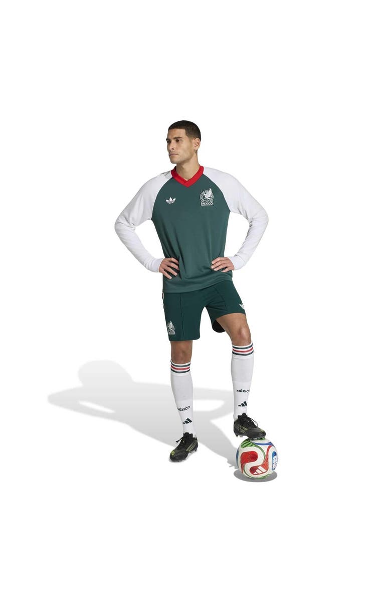 adidas Men's adidas Green Mexico National Team 2026 Long Sleeve Pre-Match Top, Alternate, color, Green