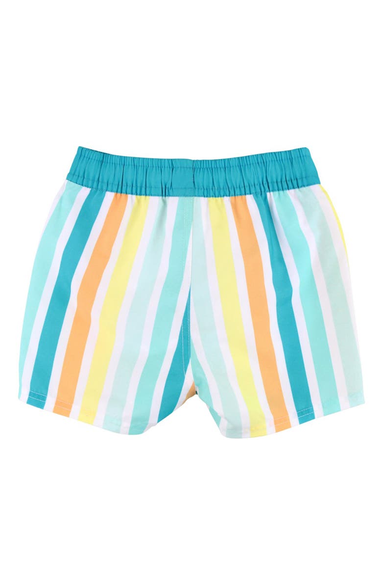 RuggedButts Kids' Poolside Stripe Swim Trunks, Alternate, color, 