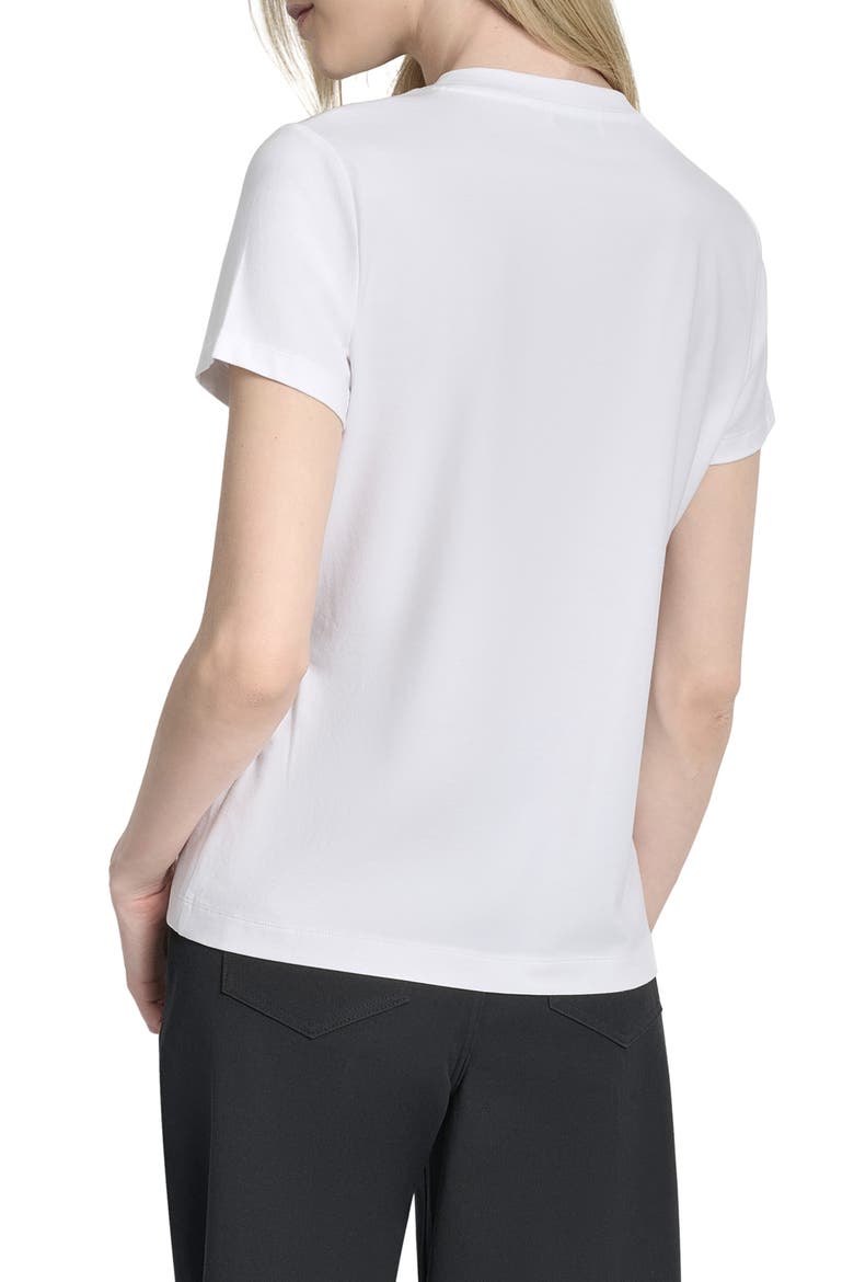 Newspaper Logo Graphic T-Shirt, Alternate, color, WHITE