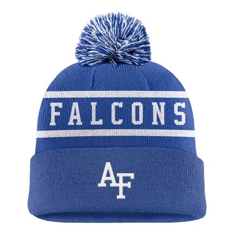 Men's Nike Royal Air Force Falcons Peak Cuffed Knit Hat with Pom