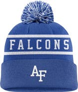 Nike Men's Nike Royal Air Force Falcons Peak Cuffed Knit Hat with Pom