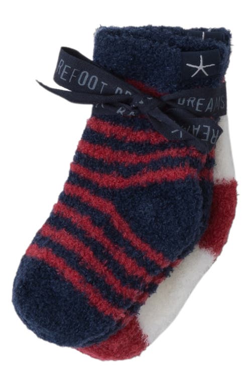Barefoot Dreams 2-pack Socks In Marine-scarlet