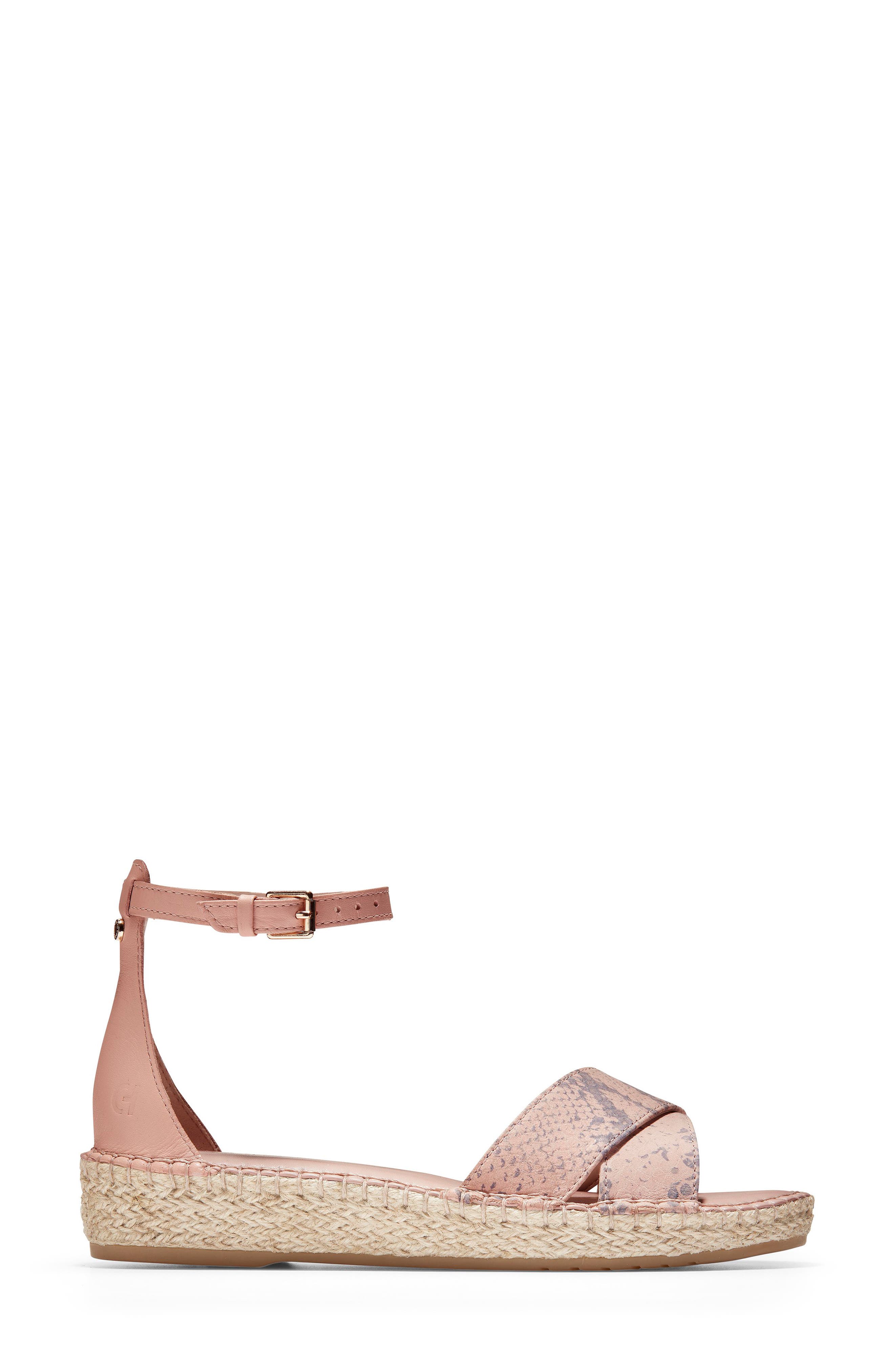 Cloudfeel Espadrille Sandal, Alternate, color, MAHOGANY ROSE LEATHER