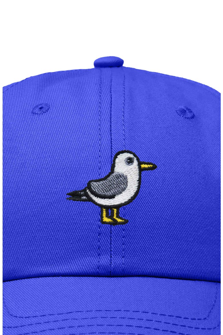 Seagull Embroidered Everyday Cap, Alternate, color, Royal Blue