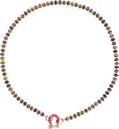 SHOP SPICY DAN Garth Tiger Eye Gold Plated Necklace