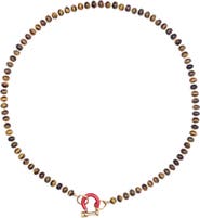 SHOP SPICY DAN Garth Tiger Eye Gold Plated Necklace