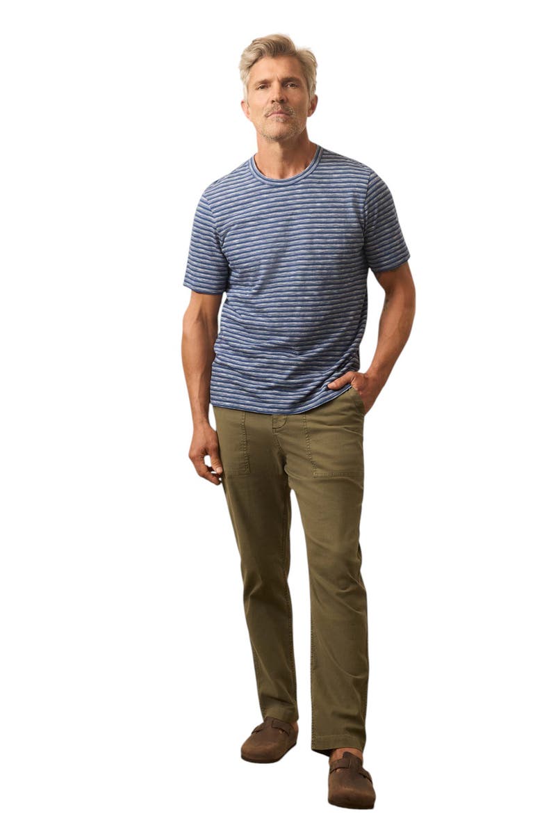 Sunwashed Stripe Organic Cotton T-Shirt, Alternate, color, RIVER RAPIDS STRIPE