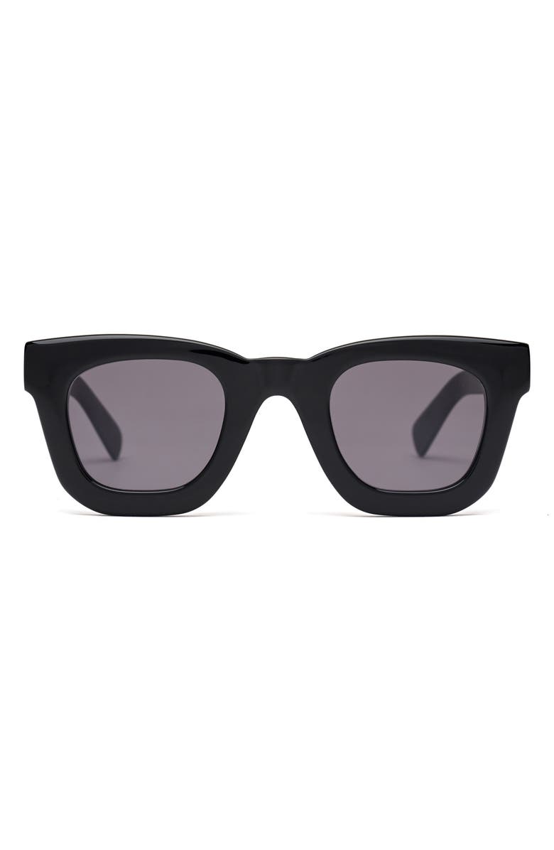 Brain Dead Elia Post Modern Primitive 46mm Small Square Sunglasses, Main, color, Black