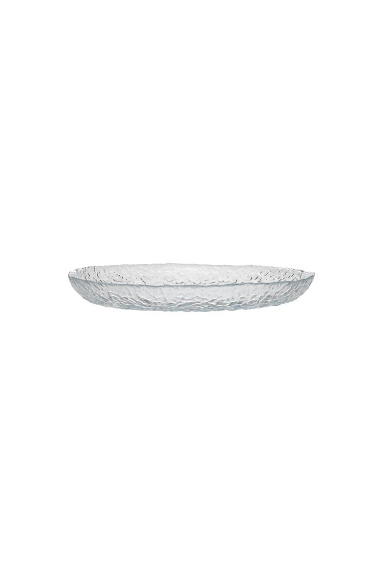 Brisa Set/6 glass salad plates, Alternate, color, Clear