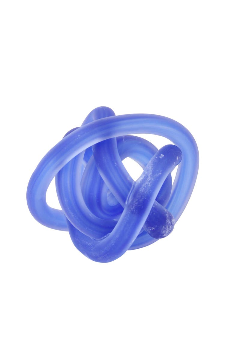 Beachcombers Glass Frosted Knot Dk Blue, Main, color, Blue