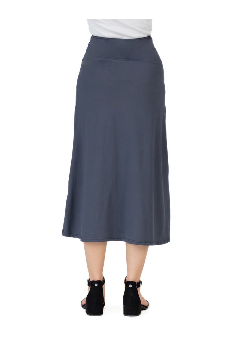 Elastic Waistline Maxi Skirt, Alternate, color, Grey