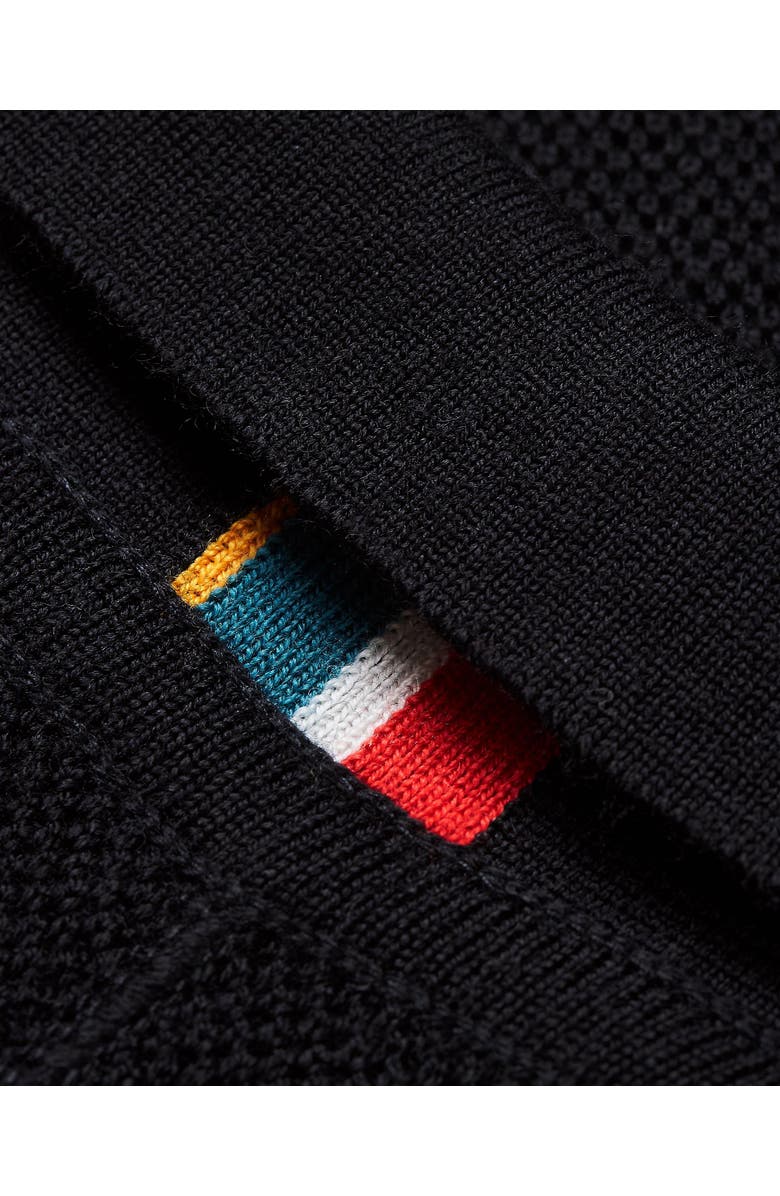 Orlebar Brown Rainer Pique Tailored Fit Merino Knitted Blazer, Alternate, color, Night Iris