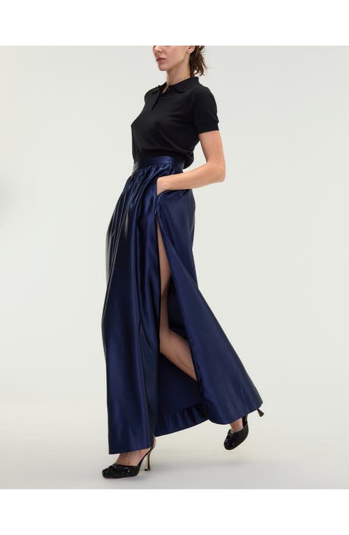 Cynthia Rowley Belle Maxi Skirt In Navy