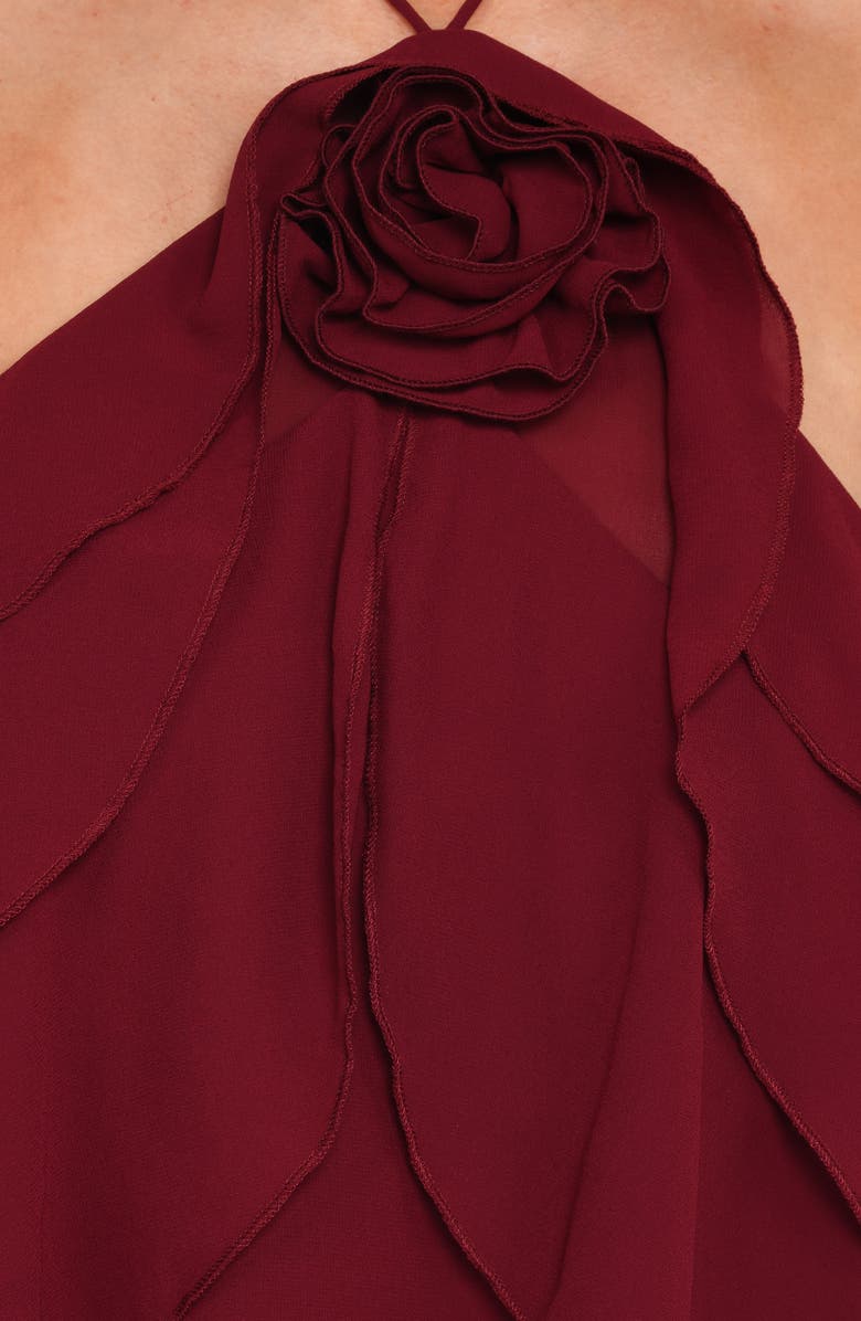 Petal & Pup Zorina Sleeveless Chiffon Top, Alternate, color, Burgundy