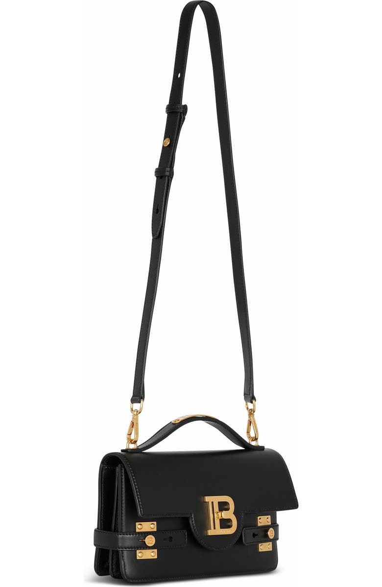 Balmain Smooth Leather B-Buzz 24 Bag, Alternate, color,