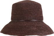 Vince Straw Drawcord Bucket Hat