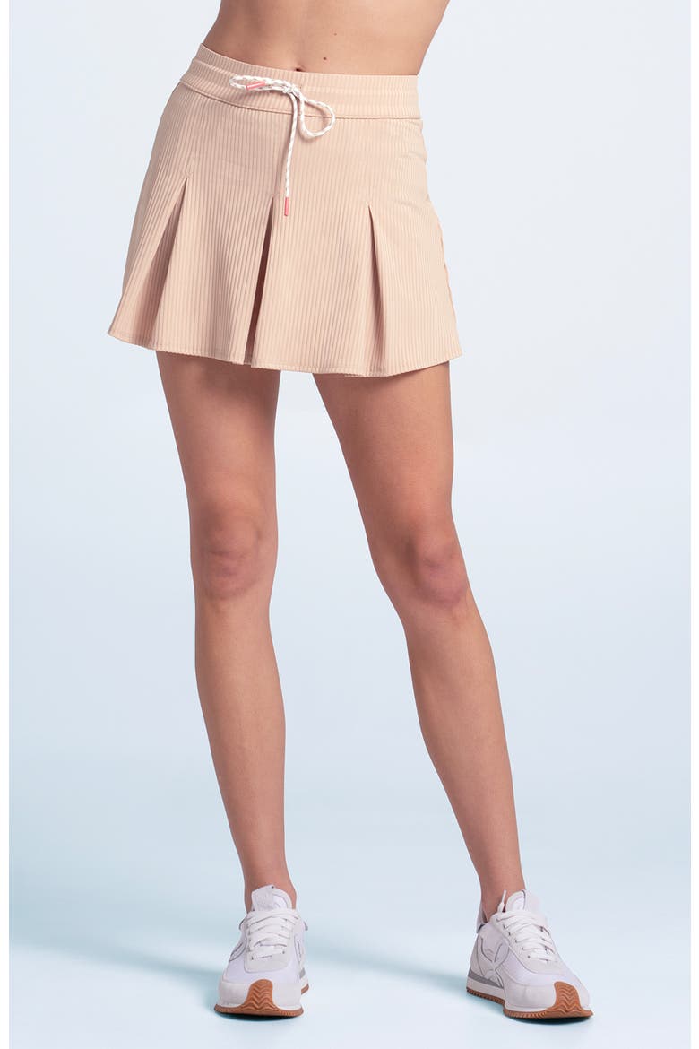 Womens' Wimbley Pleat Skirt, Main, color, Camel