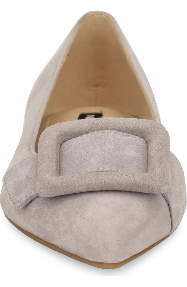 Nine West Jesike Pointed Toe Flat, Alternate, color, Light Grey
