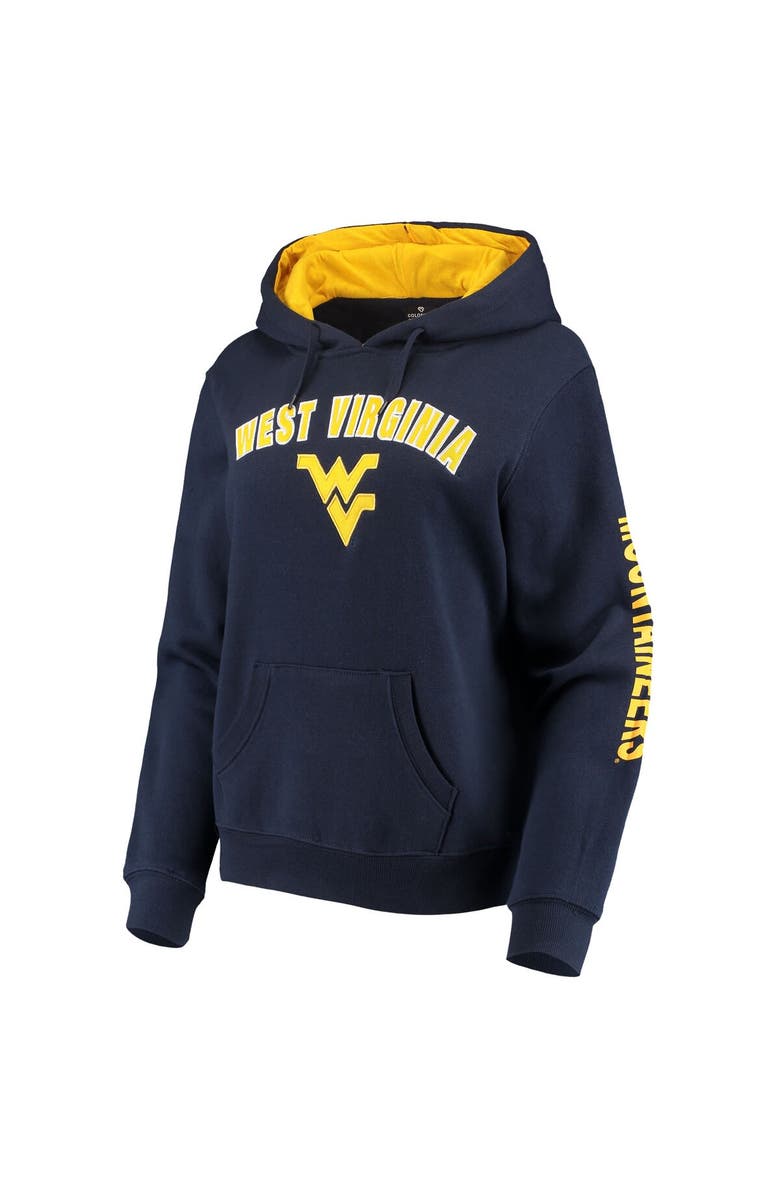 COLOSSEUM Women's Colosseum Navy West Virginia Mountaineers Loud and Proud Pullover Hoodie, Alternate, color, Navy