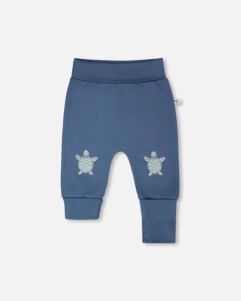 Organic Cotton Jersey Evolutive Turtle Drift Pants (Baby)