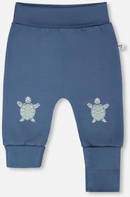 Deux par Deux Organic Cotton Jersey Evolutive Turtle Drift Pants