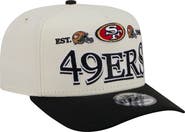New Era Men's New Era Cream/Black San Francisco 49ers A-Frame 9FIFTY Snapback Hat