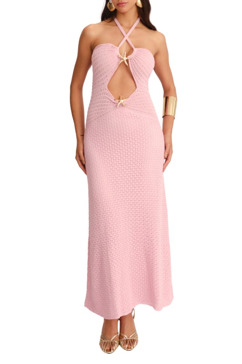 Zully Cutout Cover-Up Dress, Main, color, PINK