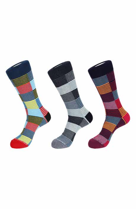 UNSIMPLY STITCHED 3-Pack Assorted Stripe Crew Socks