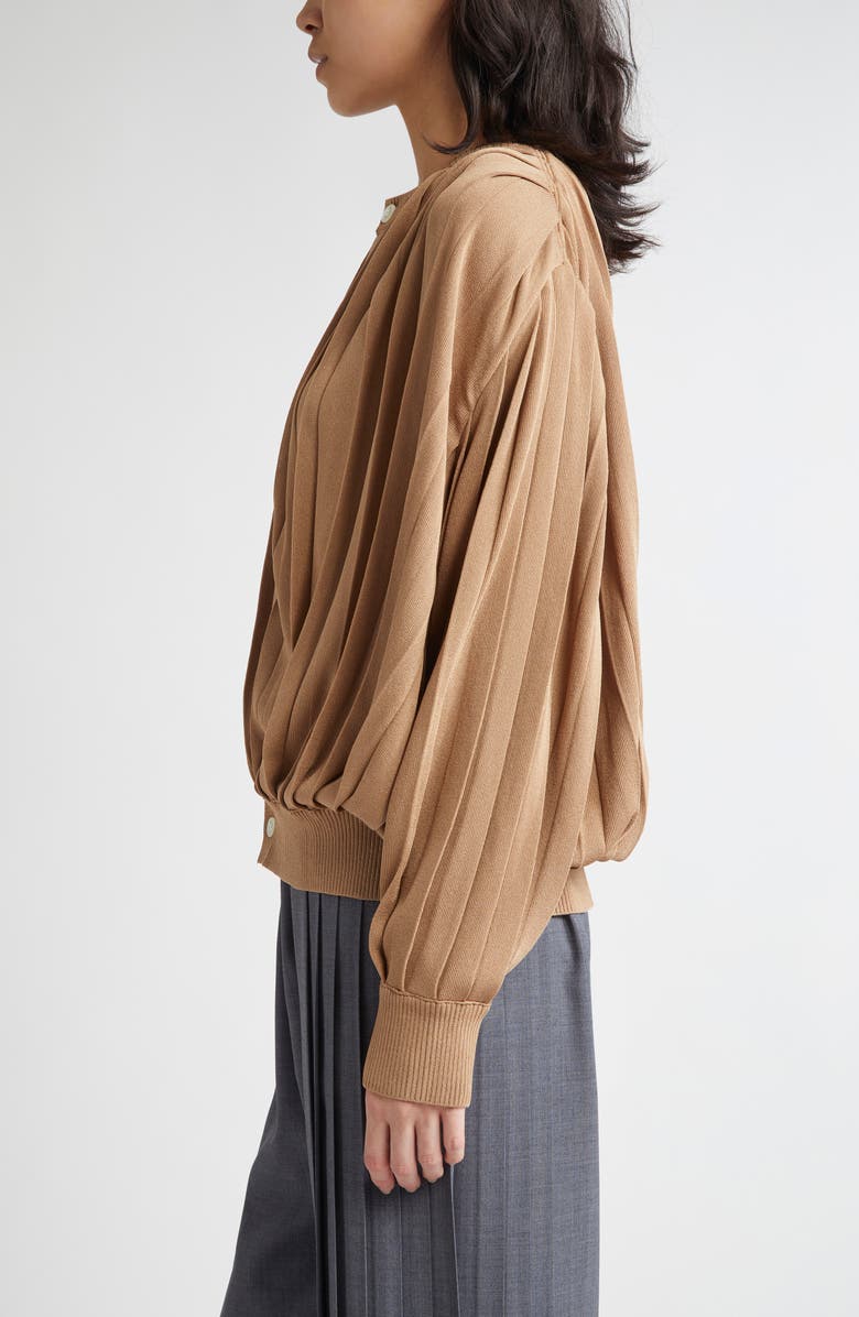 Undercover Pleated Cardigan, Alternate, color, 