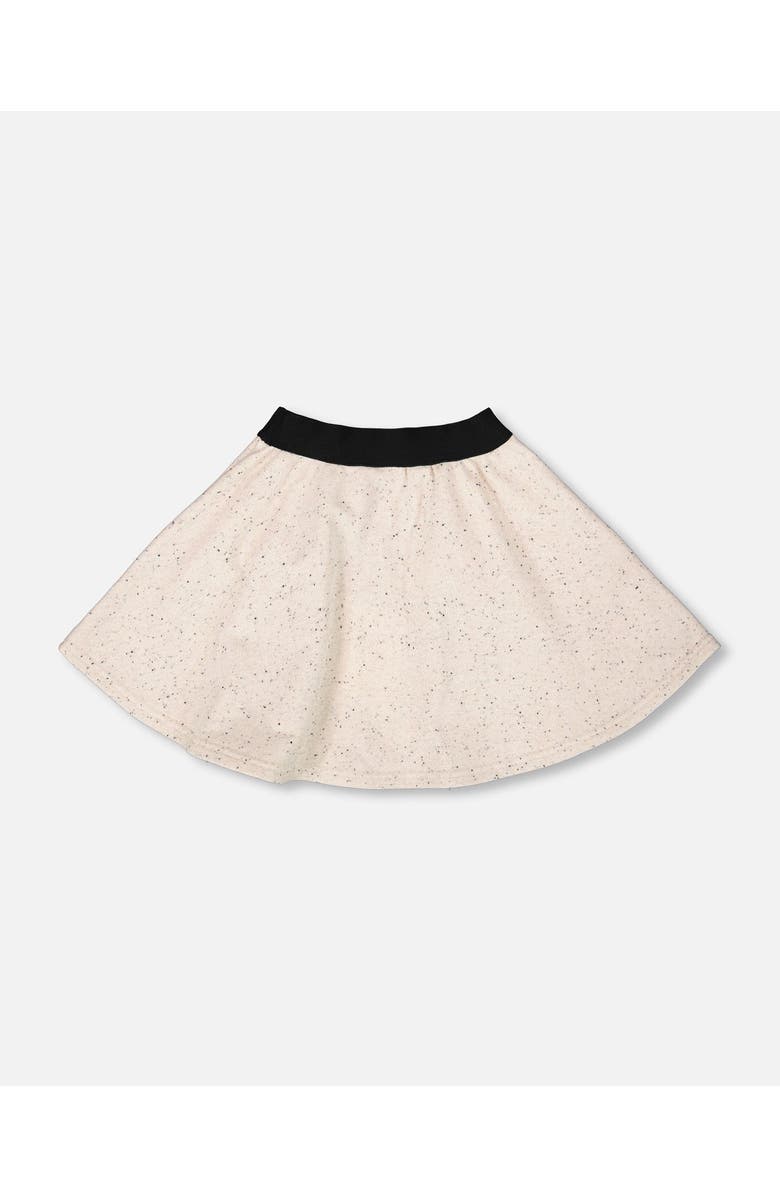 Deux par Deux Glittering French Terry Skirt, Alternate, color, Beige And Black