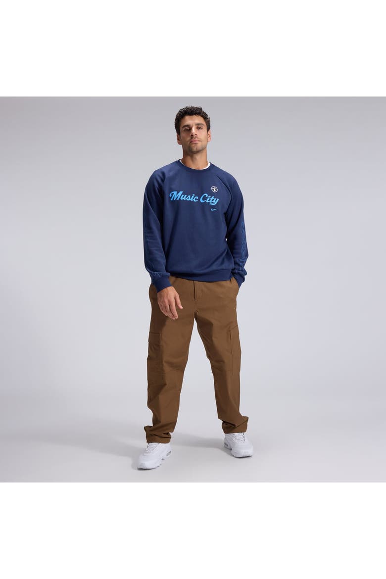Men's Nike  Navy Tennessee Titans 2026 Rivalries Collection Dri-FIT Crew Sweatshirt, Alternate, color, Navy