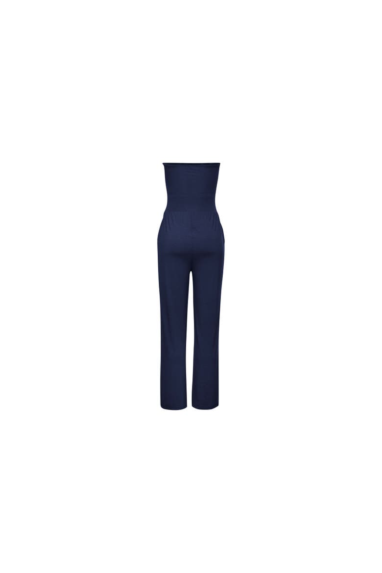 Strapless Jumpsuit, Alternate, color, Navy