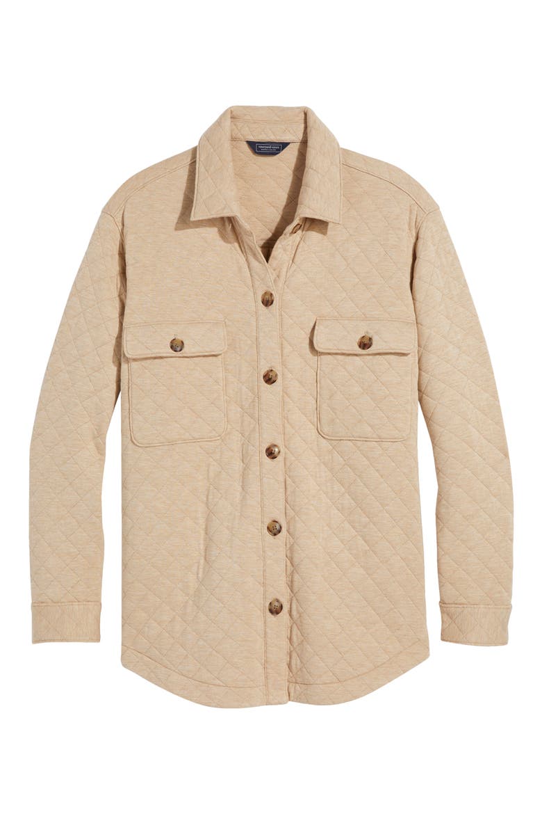 Dreamcloth Quilted Shirt Jacket, Alternate, color, OFFICER KHAKI HEATHER