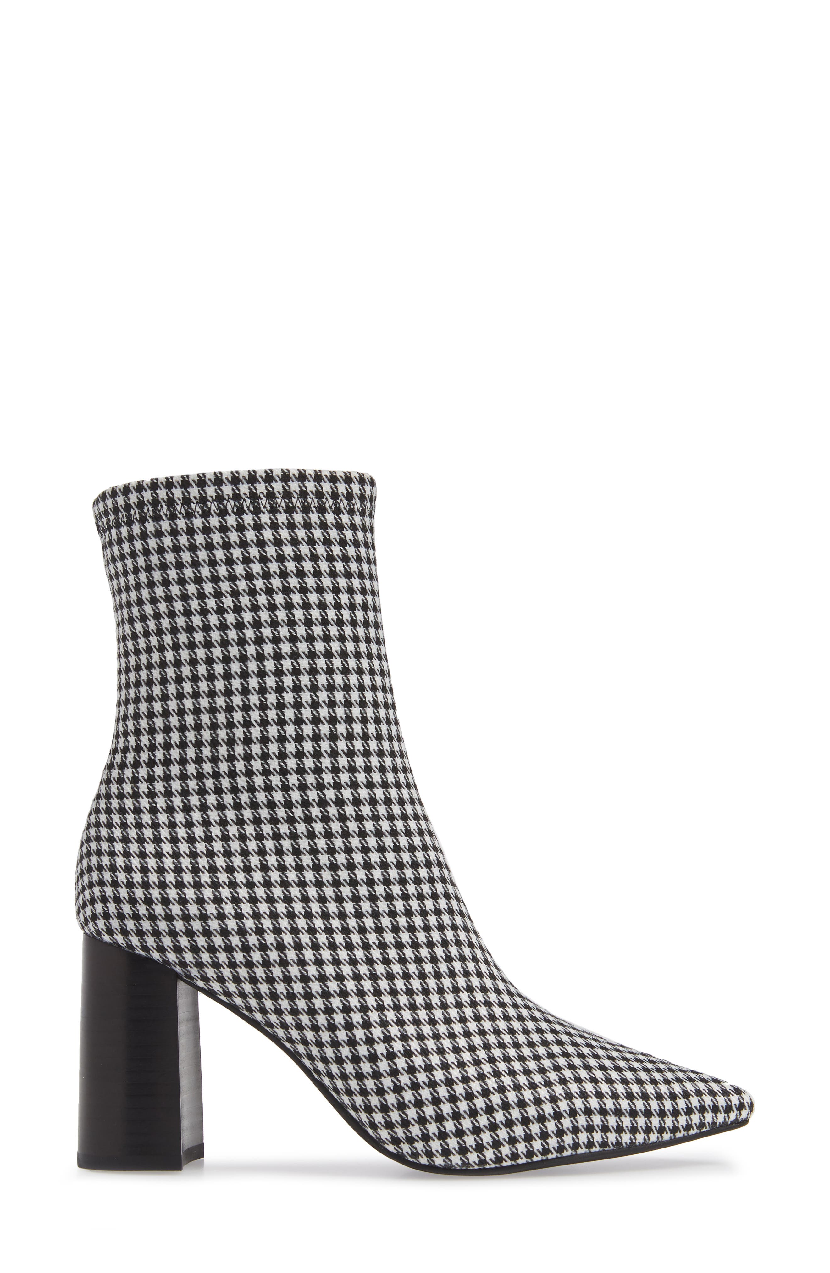 Coma Stretch Bootie, Alternate, color, BLACK/ WHITE HOUNDSTOOTH