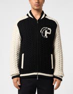 PHILIPP PLEIN Wool Blend Knitted Bomber Plein Star Men