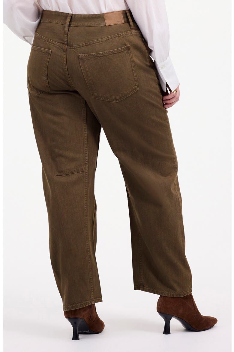 The Darted Barrel Leg Jeans, Alternate, color, DRIFTWOOD BROWN
