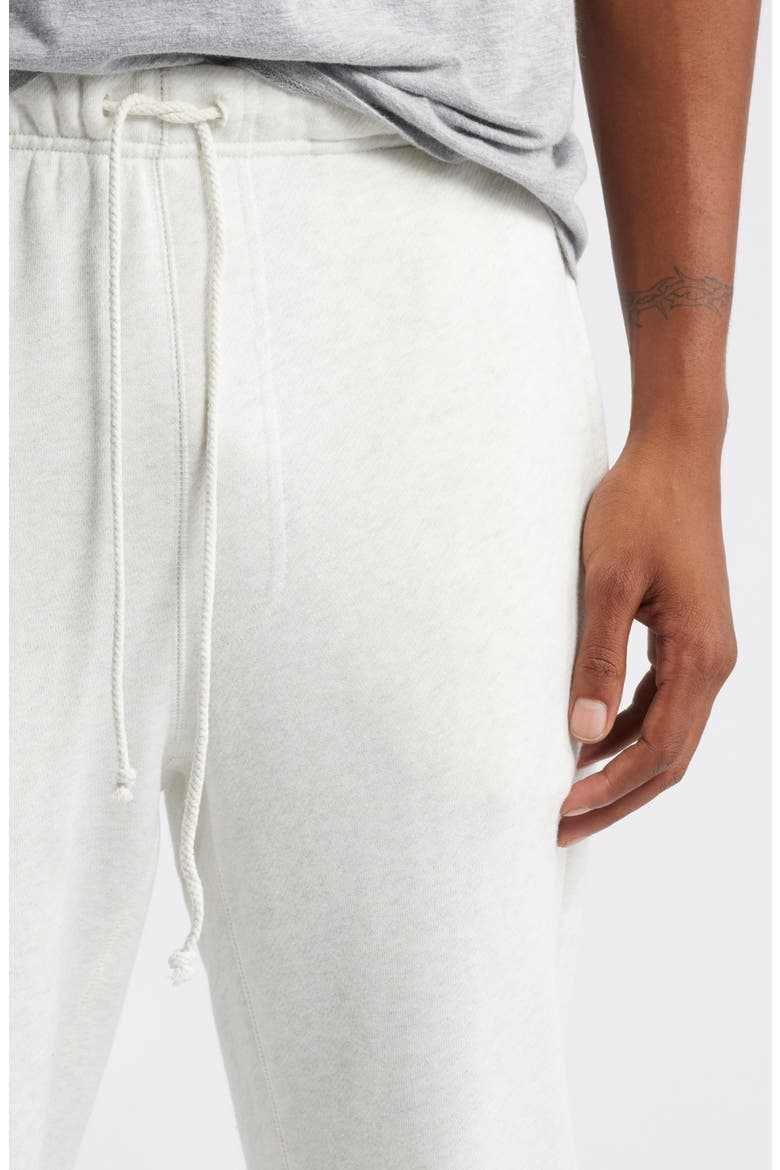 Core Organic Cotton Brushed Terry Sweatpants, Alternate, color, VINTAGE SNOW HEATHER