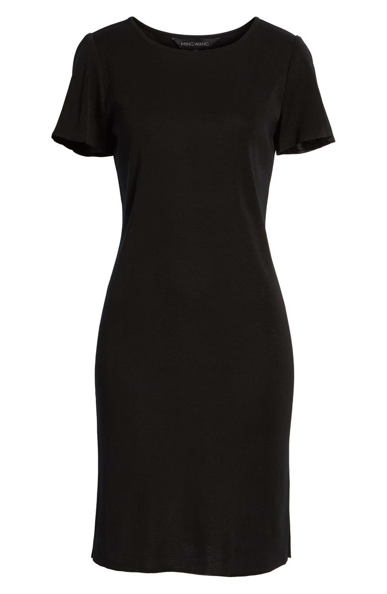 Ming Wang Short Sleeve Dress, Alternate, color, 