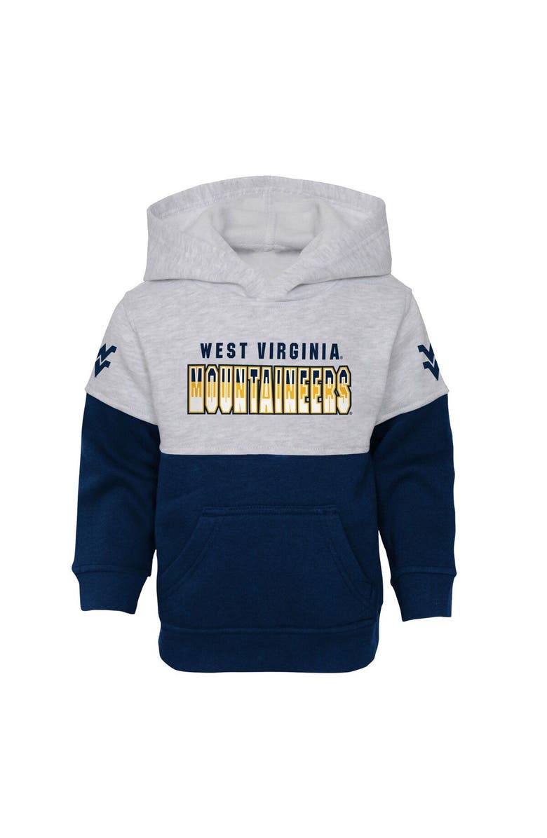 Outerstuff Infant Heather Gray/Navy West Virginia Mountaineers Playmaker Pullover Hoodie & Pants Set, Alternate, color,