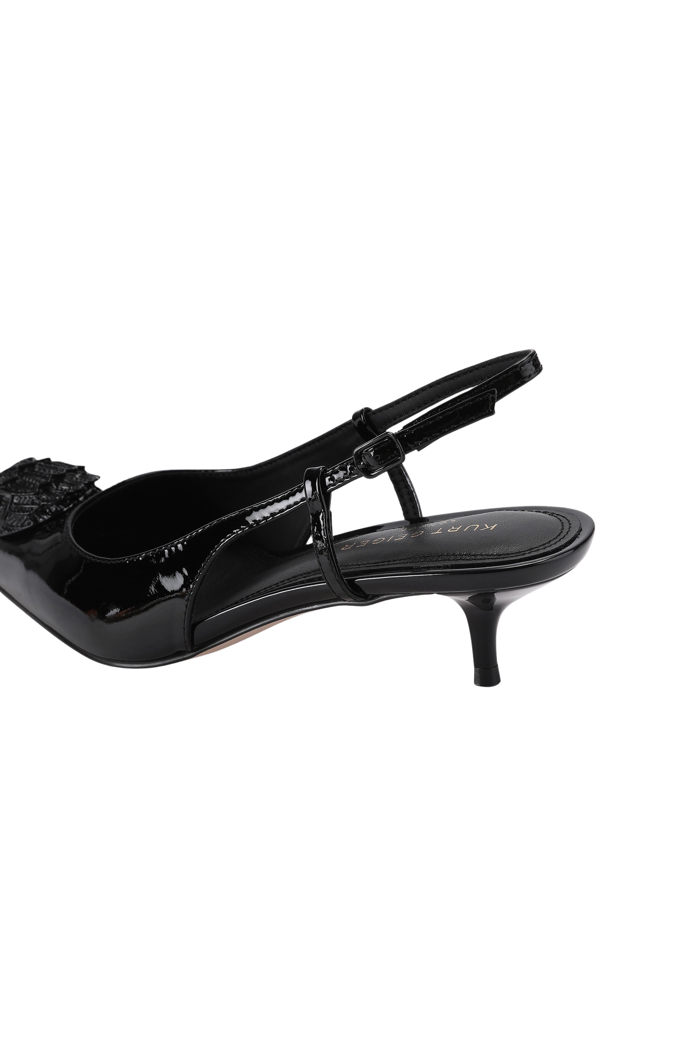 Belsize Pointed Toe Slingback Pump, Alternate, color, BLACK