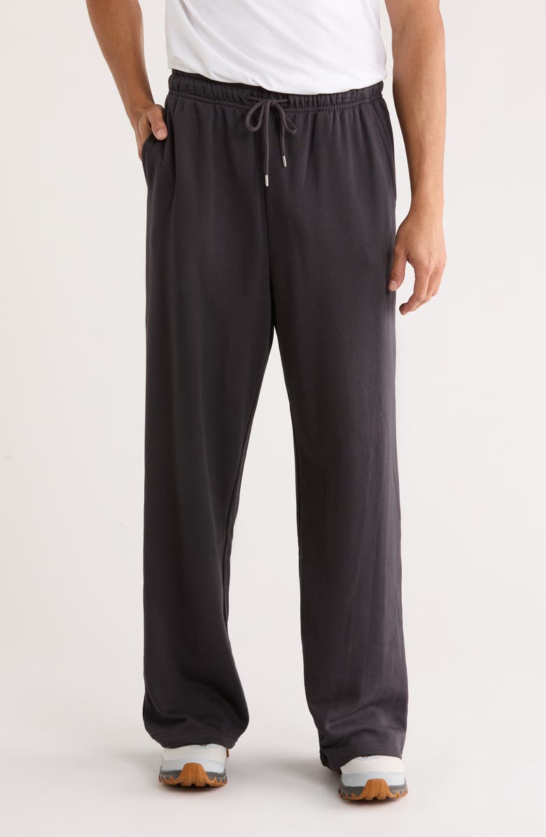 Abound Terry Straight Leg Sweatpants, Main, color, Black Faded