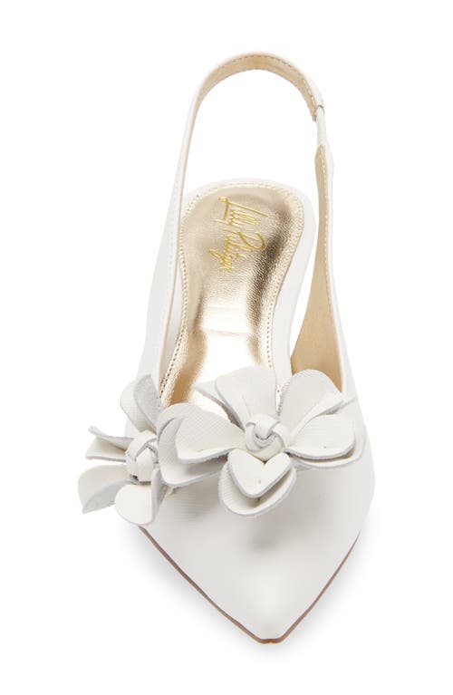Lilly Pulitzer Amalia Kitten Heel In Resort White