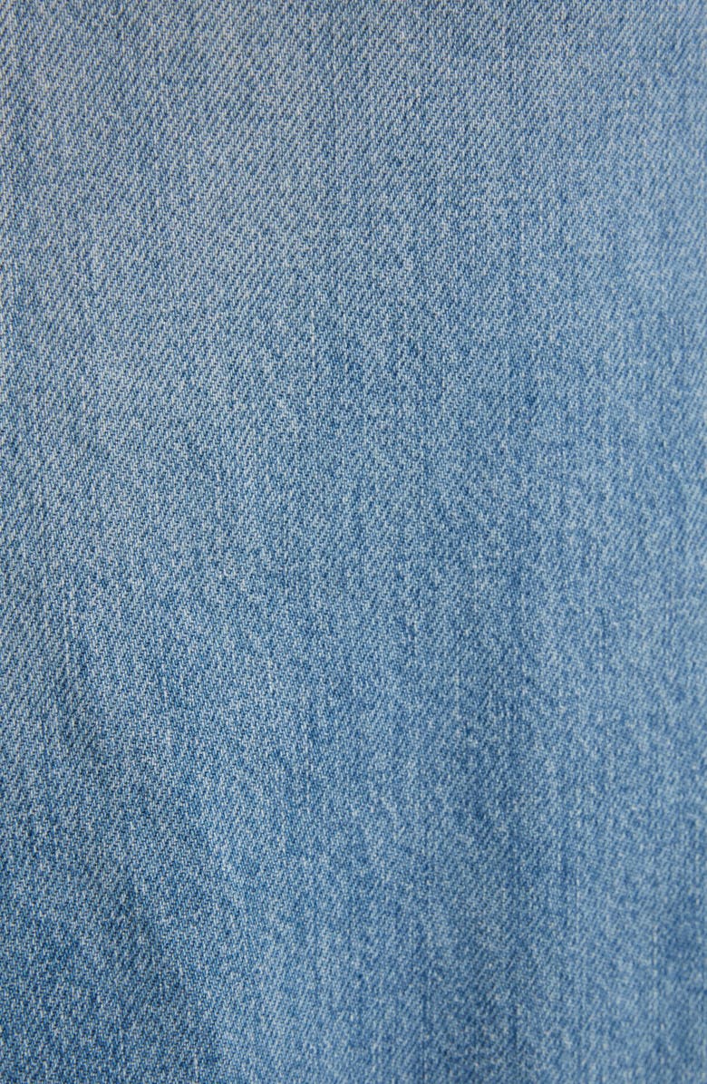 Givenchy Raw Hem Denim Midi Skirt, Alternate, color,