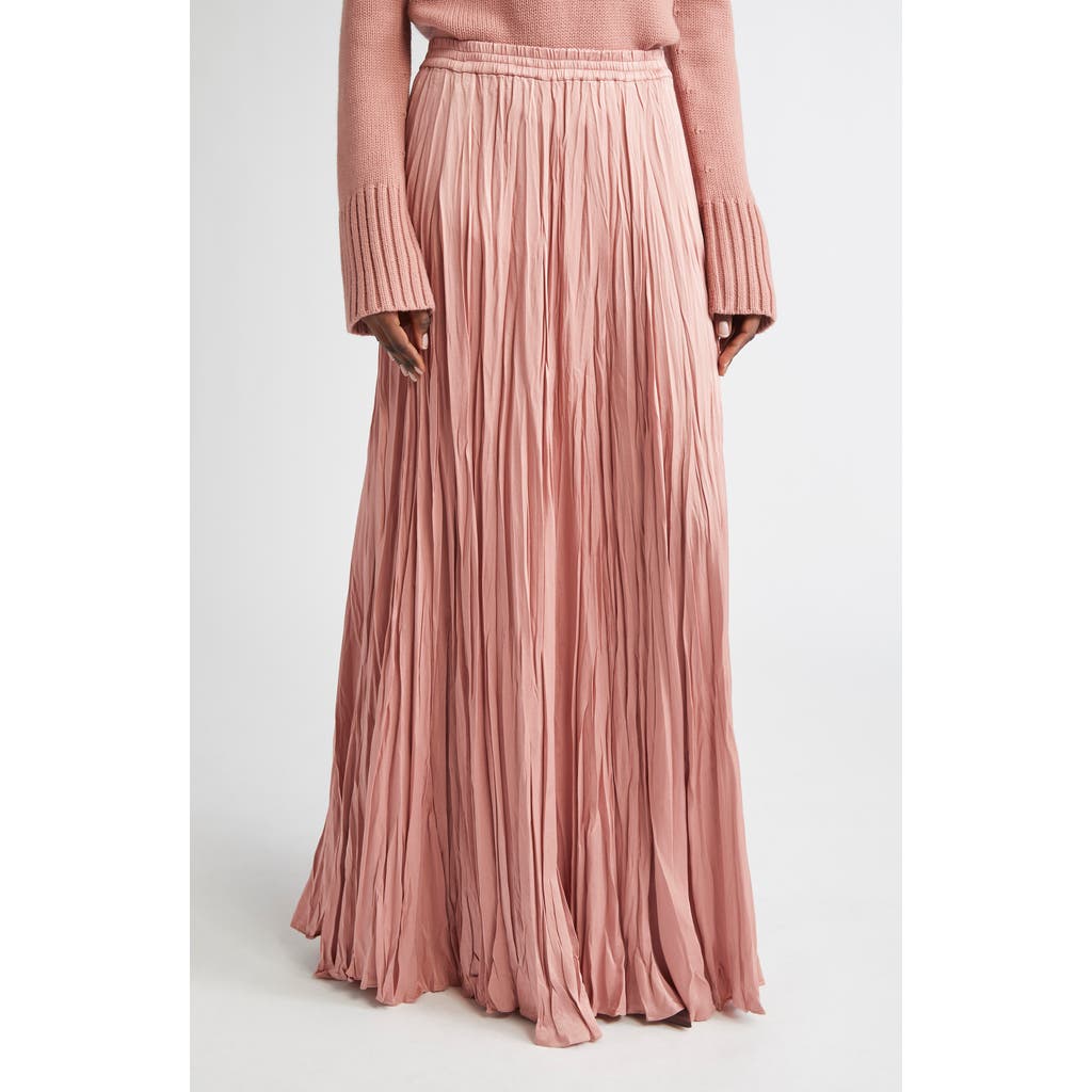 Michael Kors Collection Jamison Crushed Charmeuse Skirt In Multi