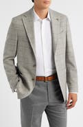 Jack Victor Hampton Tan Glen Check Knit Wool Sport Coat