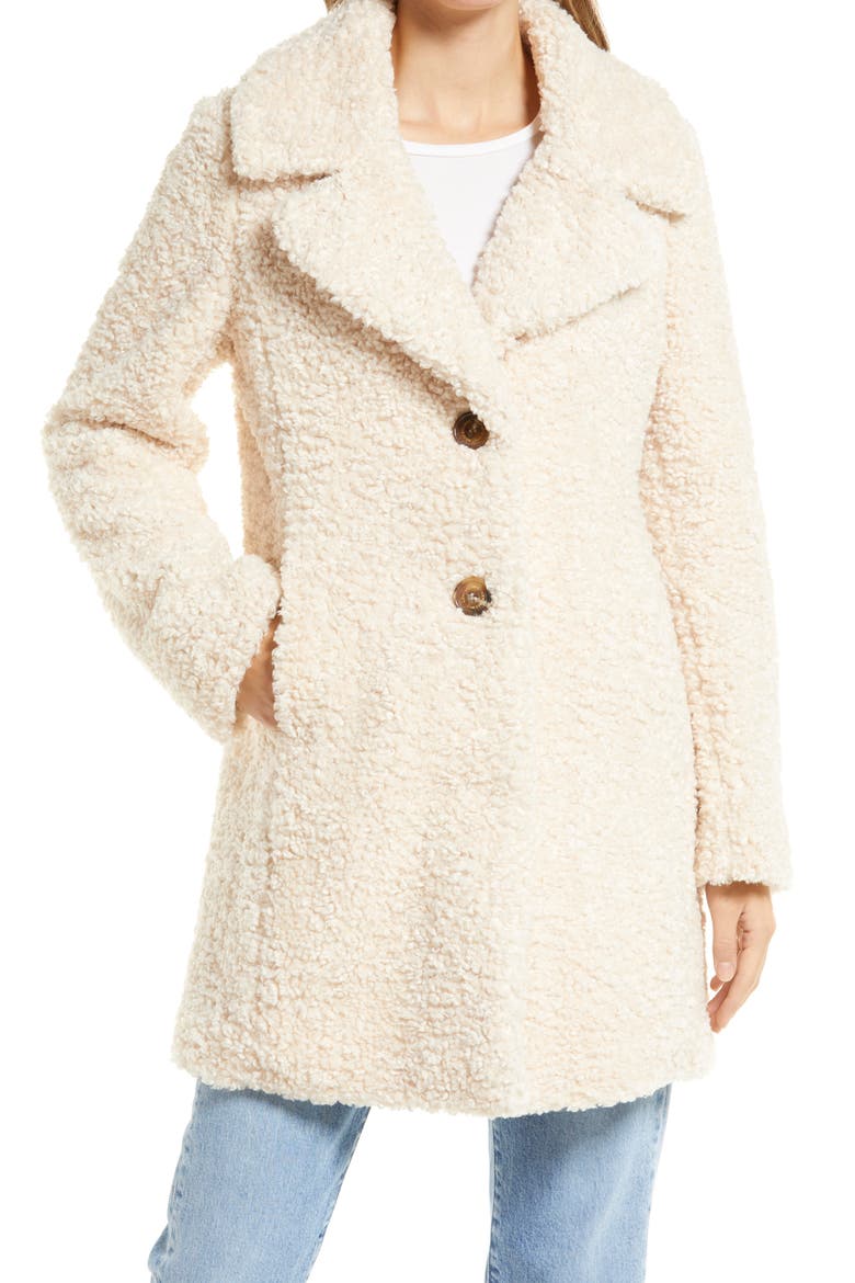 Faux Shearling Jacket, Alternate, color, IVORY