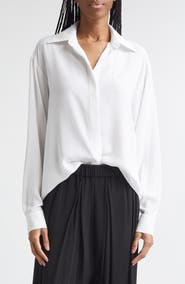 Michael Kors Collection Silk Georgette Button-Up Shirt